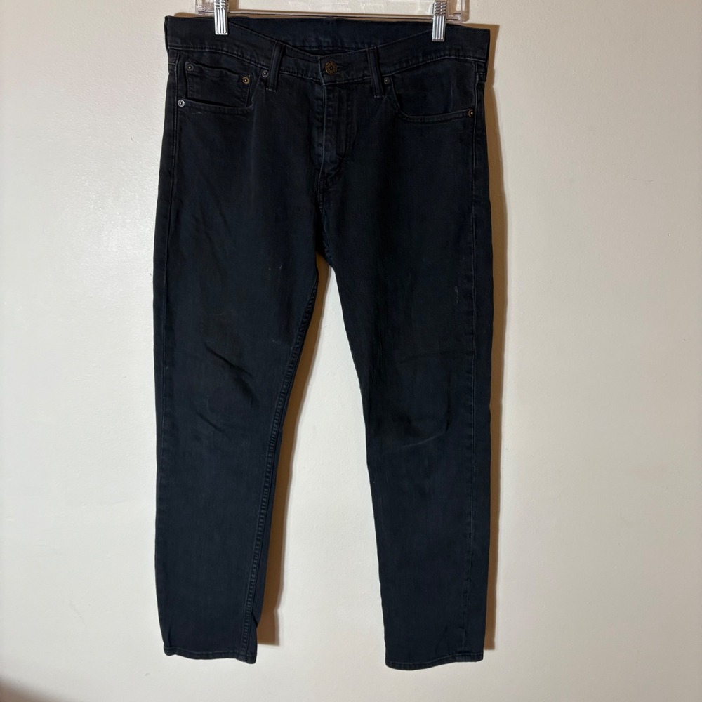 Levi Strauss 511 Regular Fit Black Denim Jeans Men's Size‎ 32x30